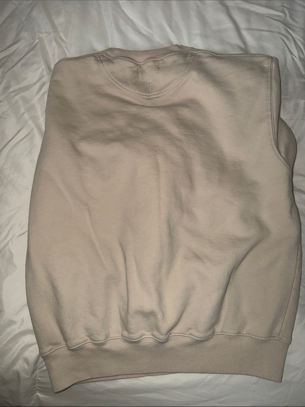 Anine Bing Light Beige Logo Crewneck Sweatshirt - Picture 4 of 4